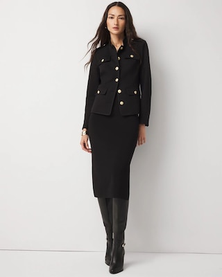 Ponte Button Detail Jacket click to view larger image.