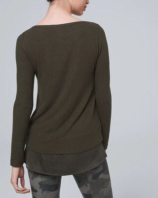 COZY KNIT HI-LOW TOP