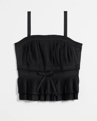 Pleated Poplin Bustier