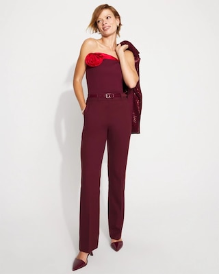 Floral Applique Ponte Bustier click to view larger image.