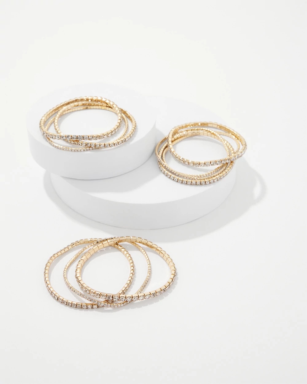 Rhinestone 10-Pack Stretch Bracelets