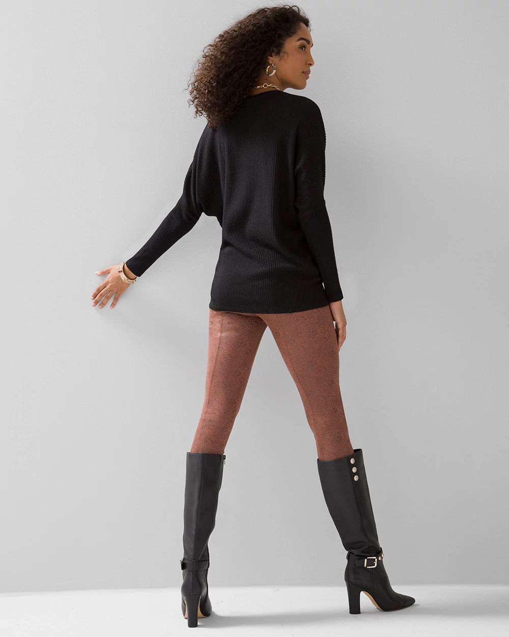 Ribbed Dolman Tunic