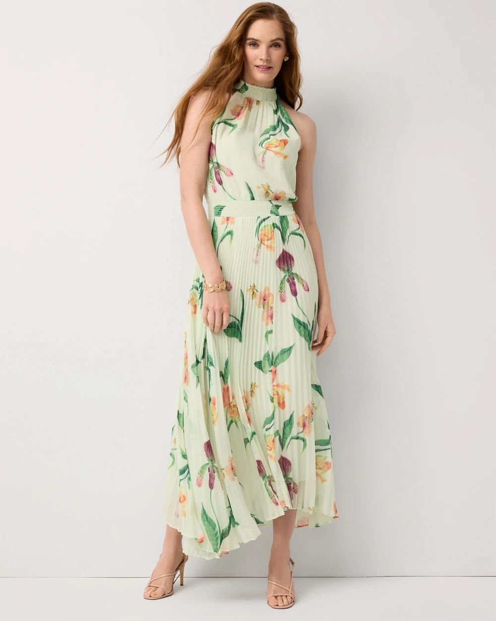 White House Black Market | Strappy Floral Halter Maxi Dress White House Black Market | Strappy Floral Halter Maxi Dress