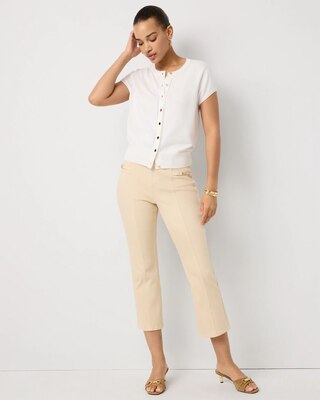 Horsebit High-Rise Kick Flare Jean