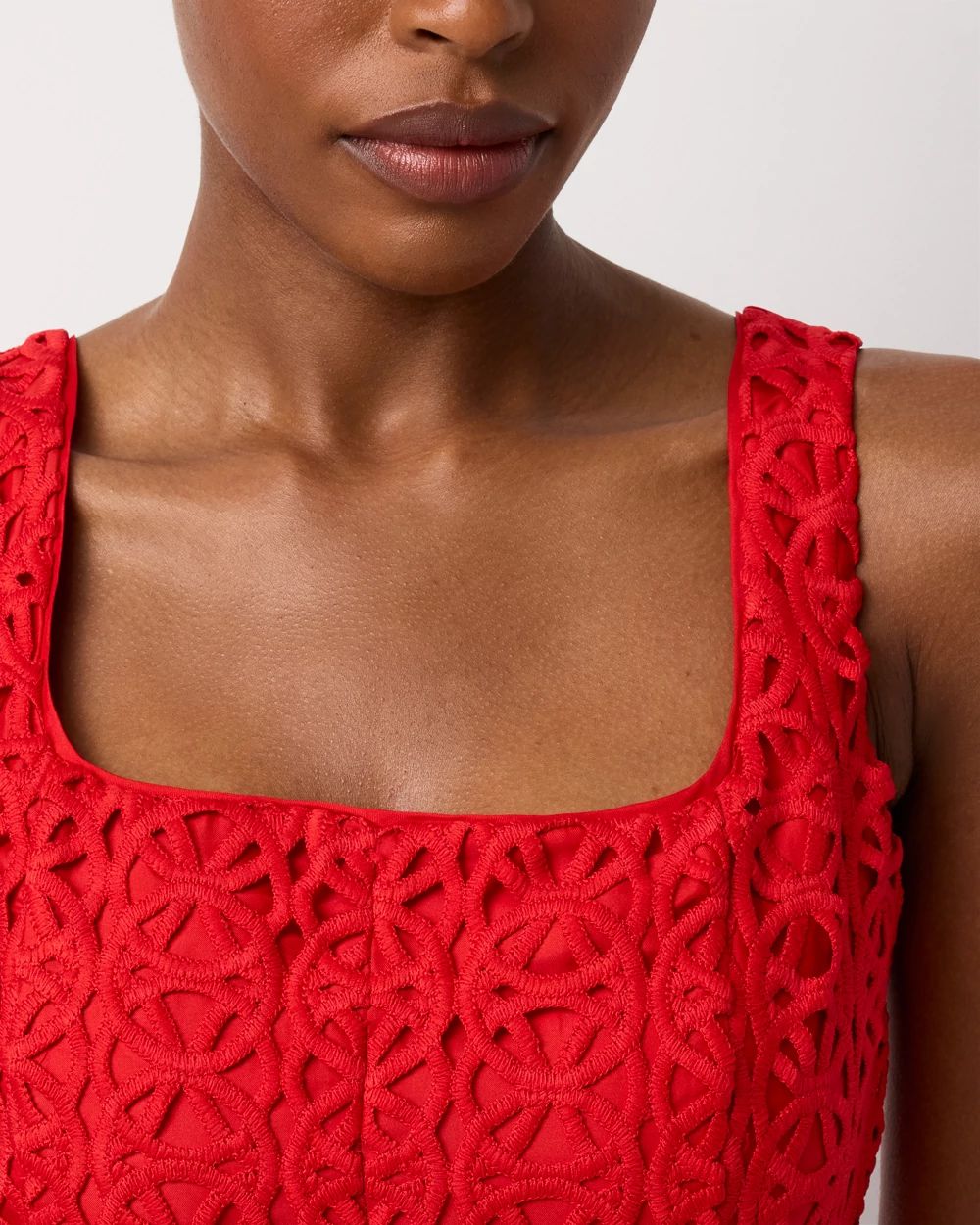 Sleeveless Lace Dress click to view larger image.