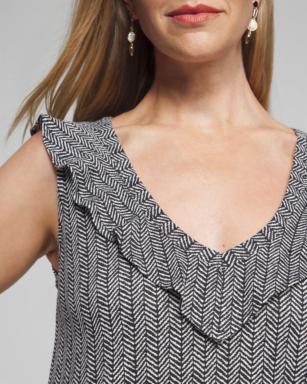 Outlet WHBM Ruffle Tank