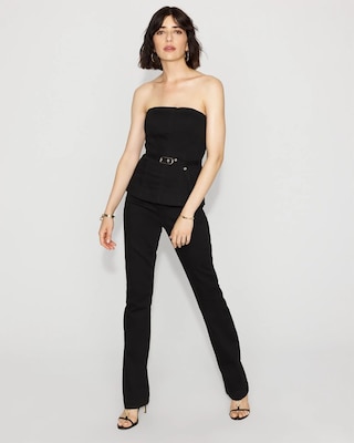 Strapless Denim Jumpsuit