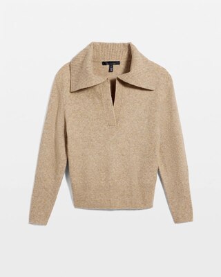 Wide Collar Pullover Sweater click to view larger image.