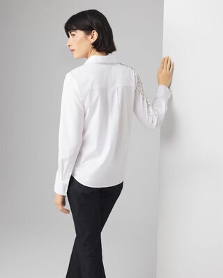 Embellished Poplin Shirt