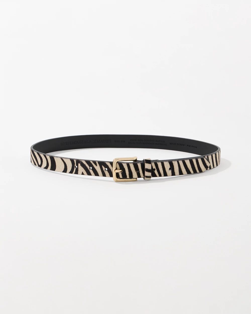 Zebra Pant Belt