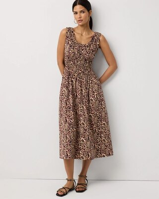 Ruched Tank Midi Dress