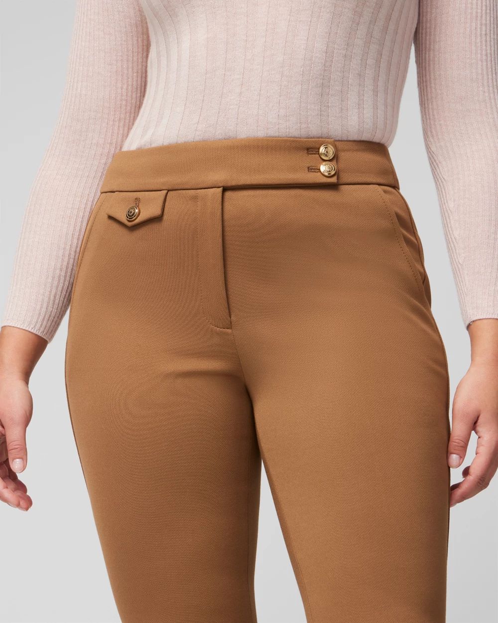 Curvy Luxe Stretch Bootcut Pant click to view larger image.
