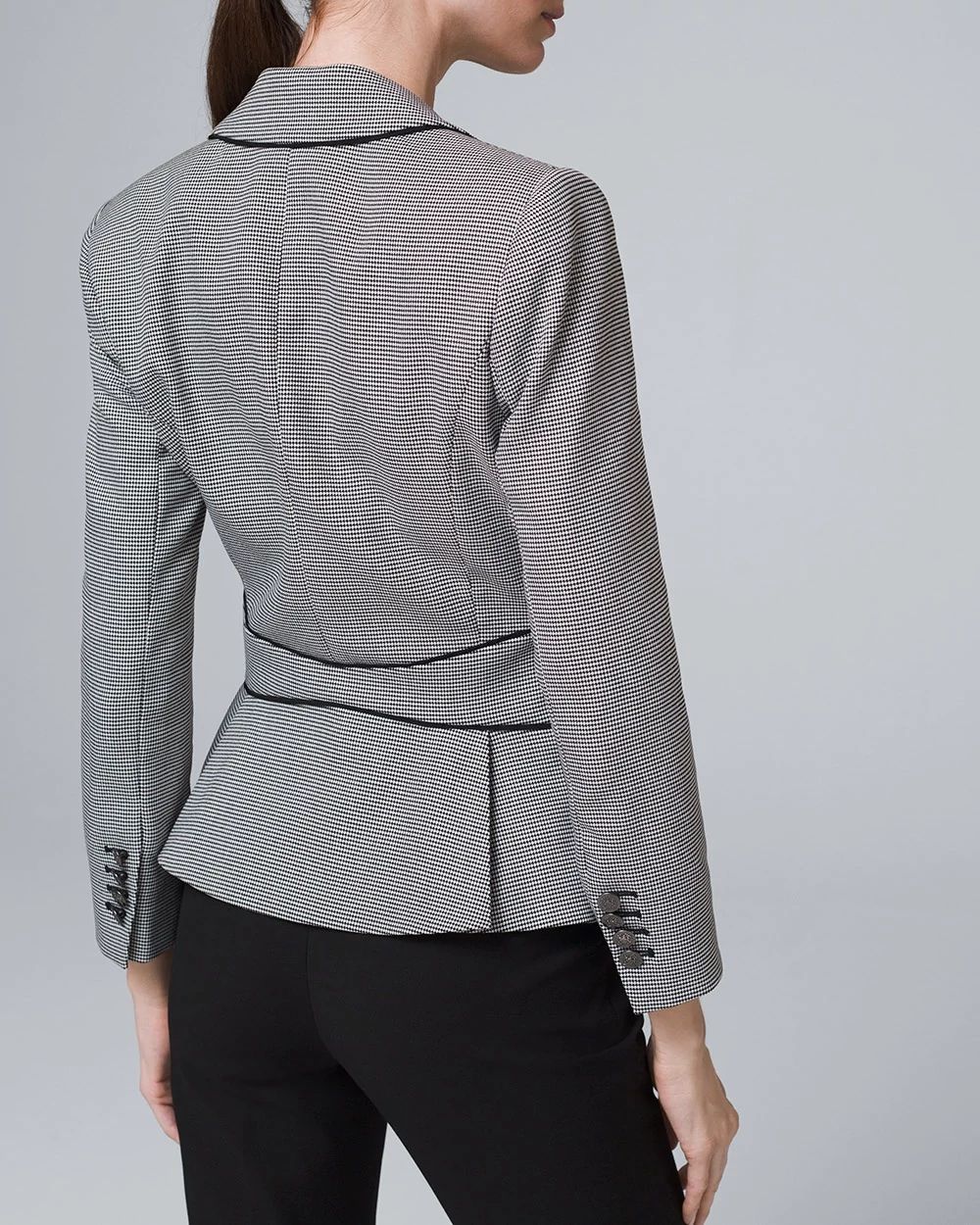 Comfort Stretch Houndstooth Blazer