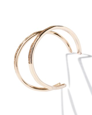 Gold Encrusted Hoop Earrings