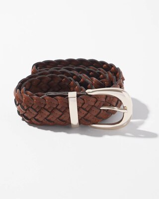 Braided Leather Denim Belt