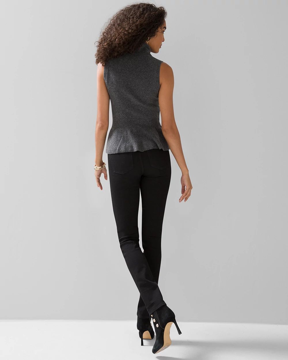 Sleeveless Soft Tank Peplum
