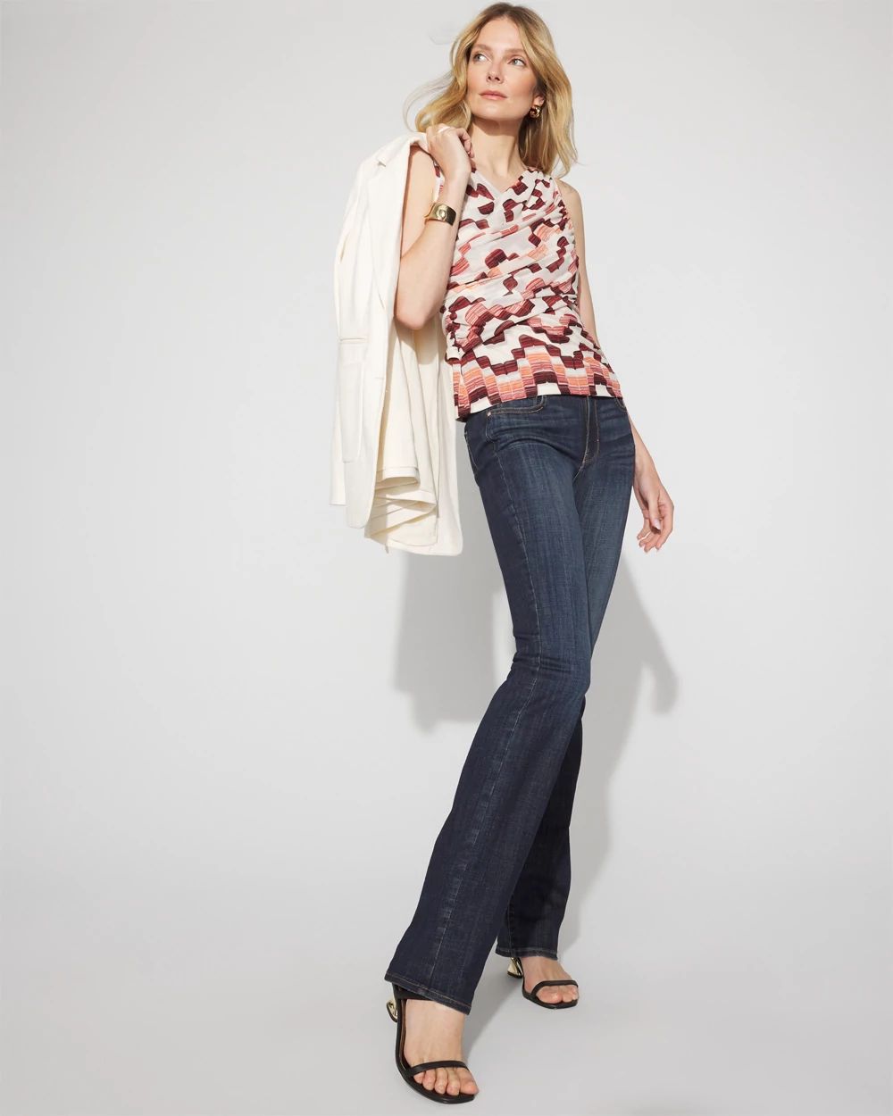 Mesh Surplice Tank Top