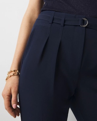 High-Rise Belted Tapered Ankle Pant click to view larger image.