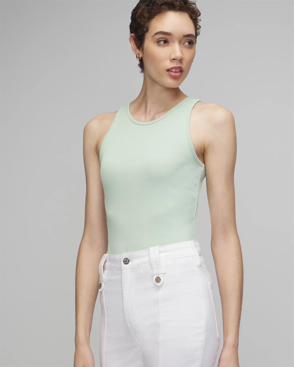 WHBM FORME™ Ribbed Stretch Tank