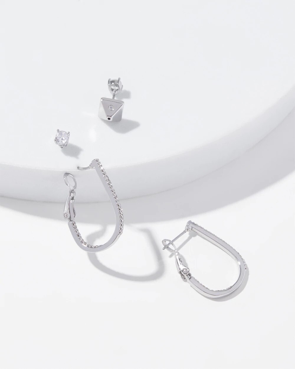 Silver 2-Pack Earring Set - image 3