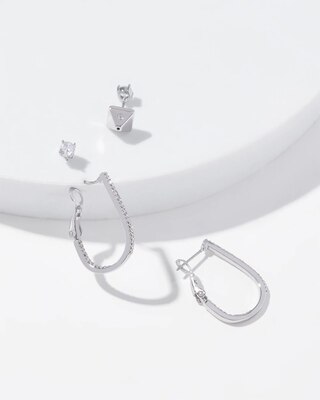 Silver 2-Pack Earring Set
