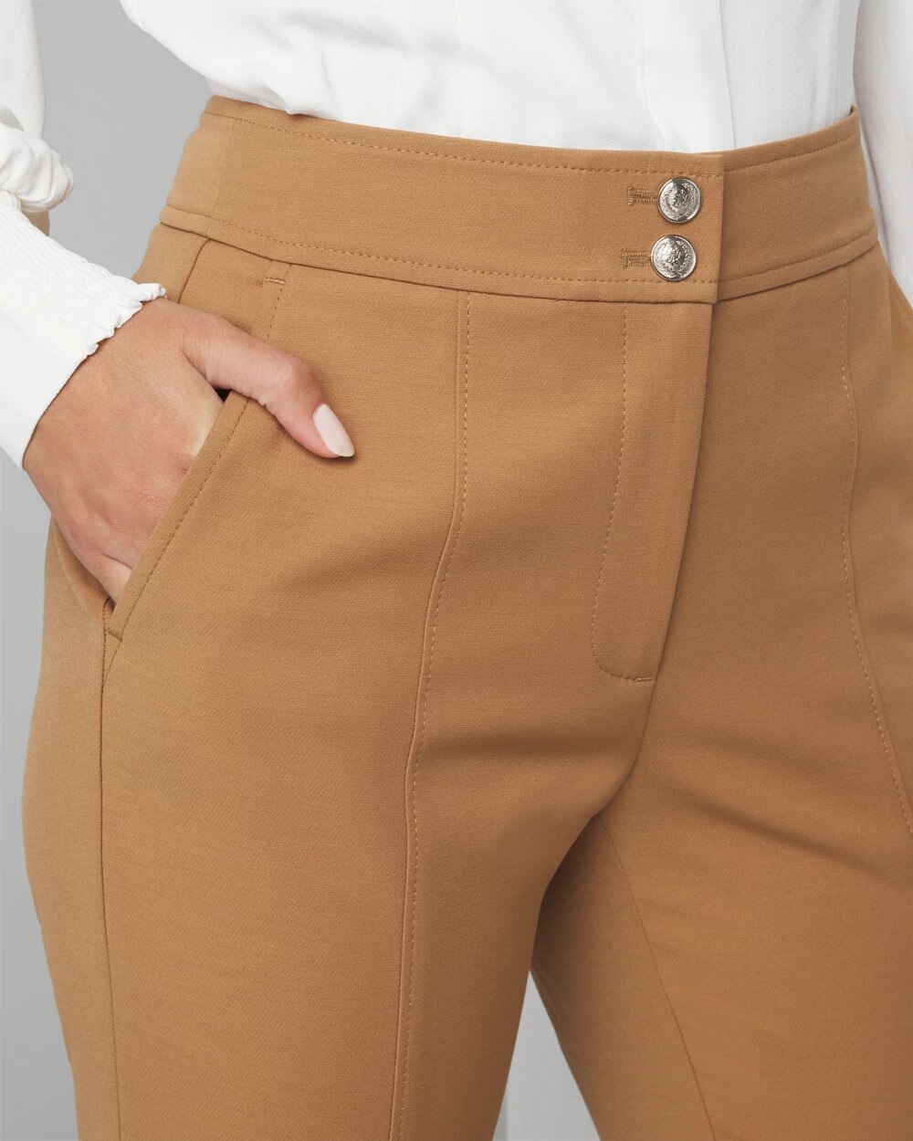 Petite WHBM® Elle Slim Ankle Lightweight Comfort Stretch Pant