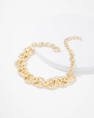 Gold Chunky Chain Link Necklace