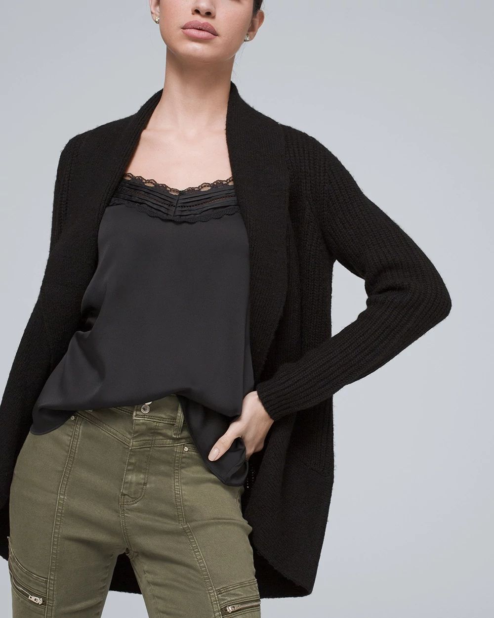 Cocoon Cardigan Sweater White House Black Market