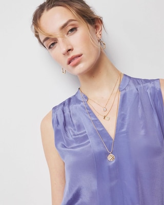Convertible Quilted Pendant Necklace