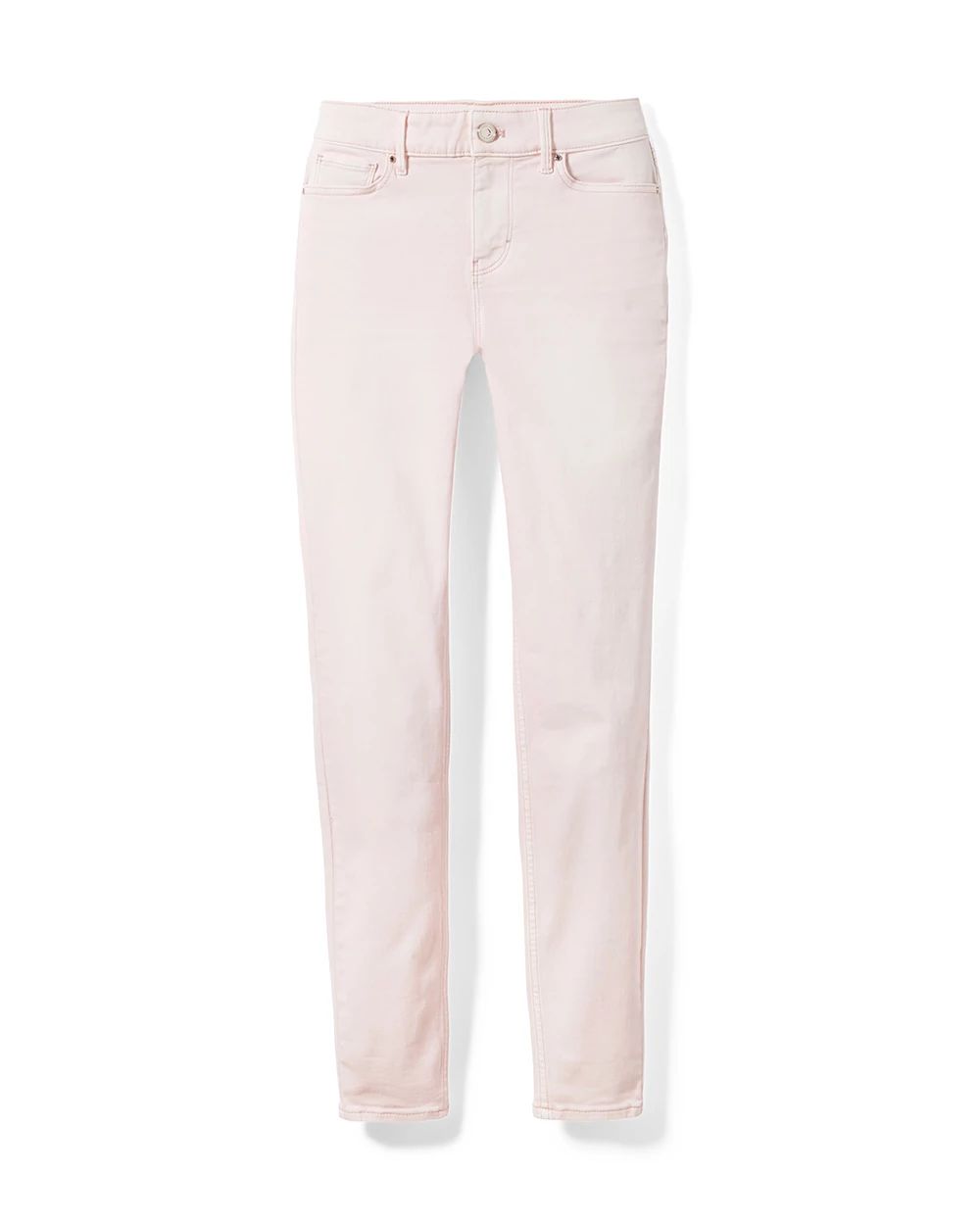 Mid-Rise Tinted Skinny Ankle Jeans