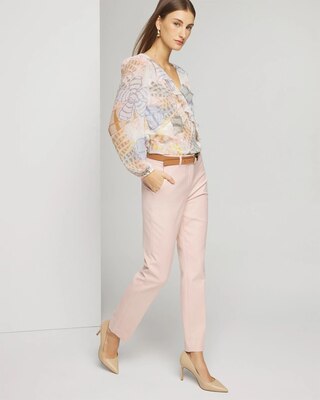 WHBM® Elle Slim Ankle Lightweight Comfort Stretch Pant click to view larger image.