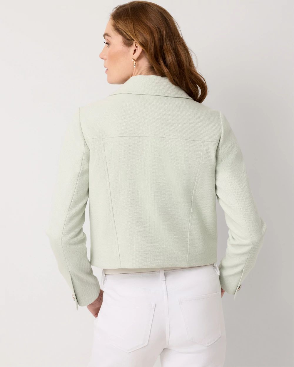 Petite Tweed Trucker Jacket