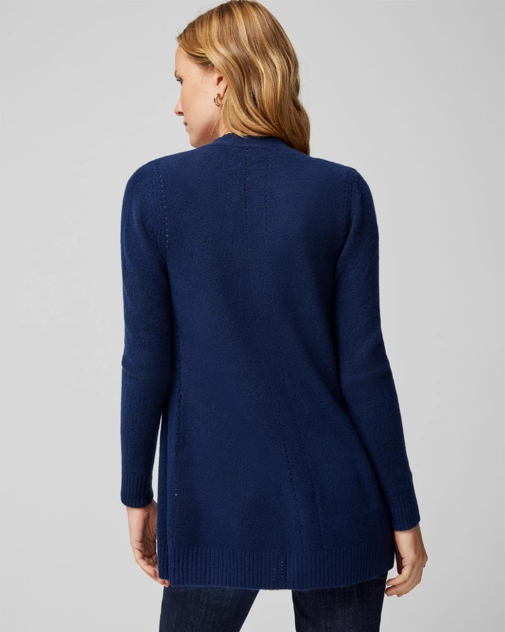 Petite Long Sleeve Boyfriend Cardigan