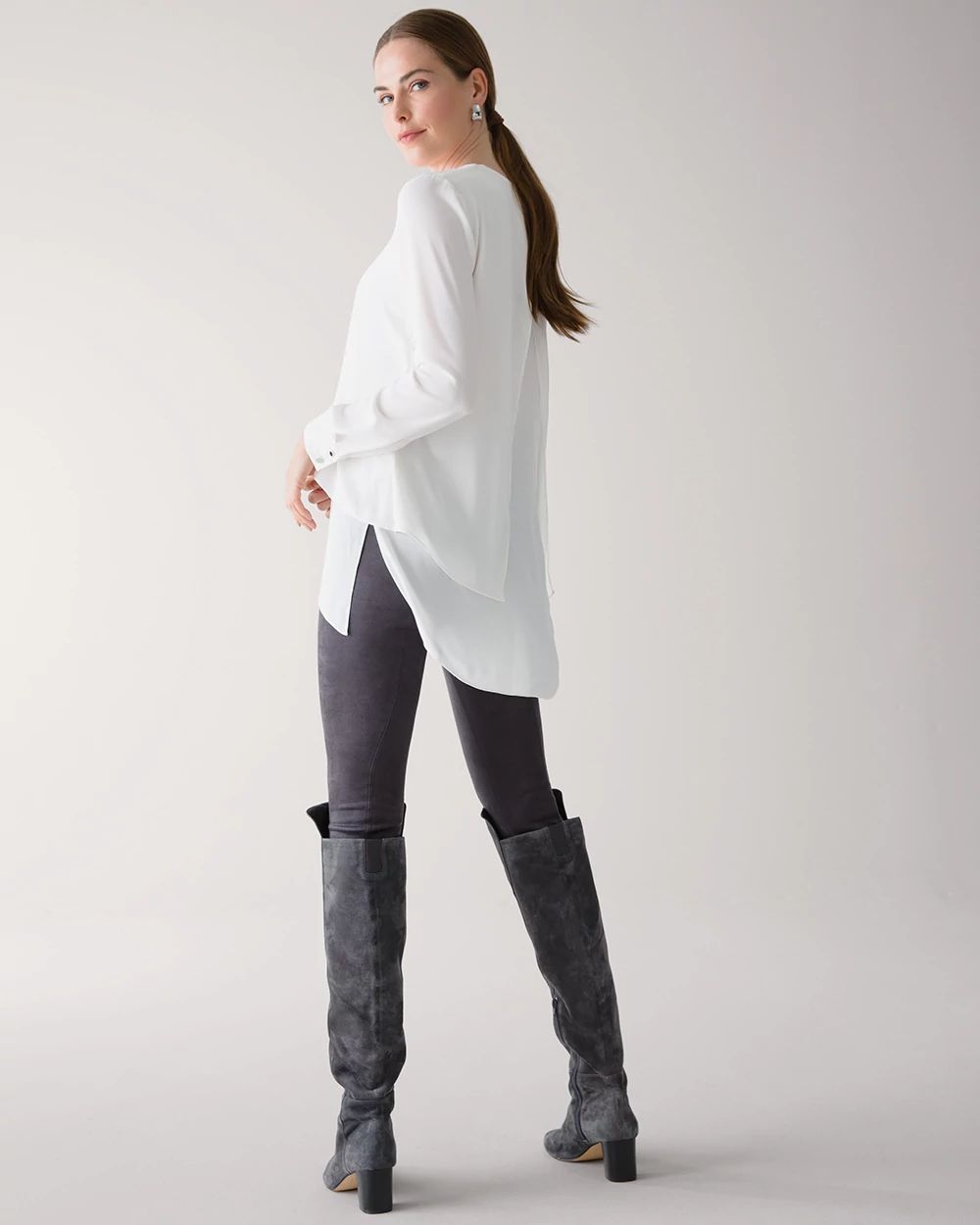 Vegan Suede WHBM® Runway Legging