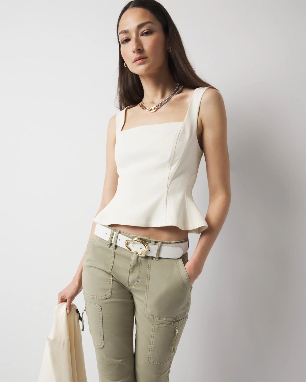 Peplum Bustier Tank
