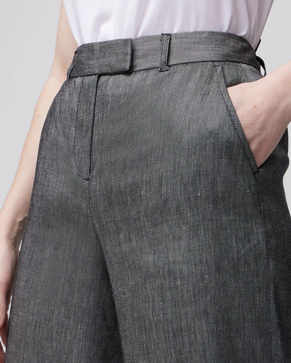 Luna Linen-Blend Wide-Leg Trouser