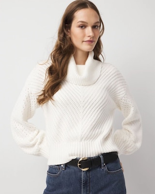 Dolman Sleeve Turtleneck Sweater