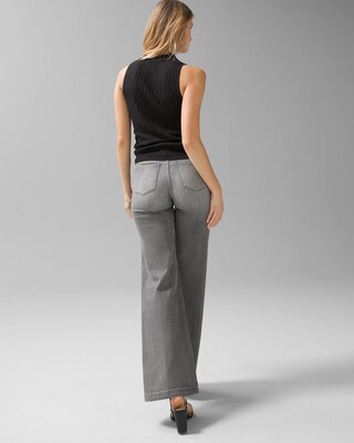 Sleeveless Notch-Neck Sweater