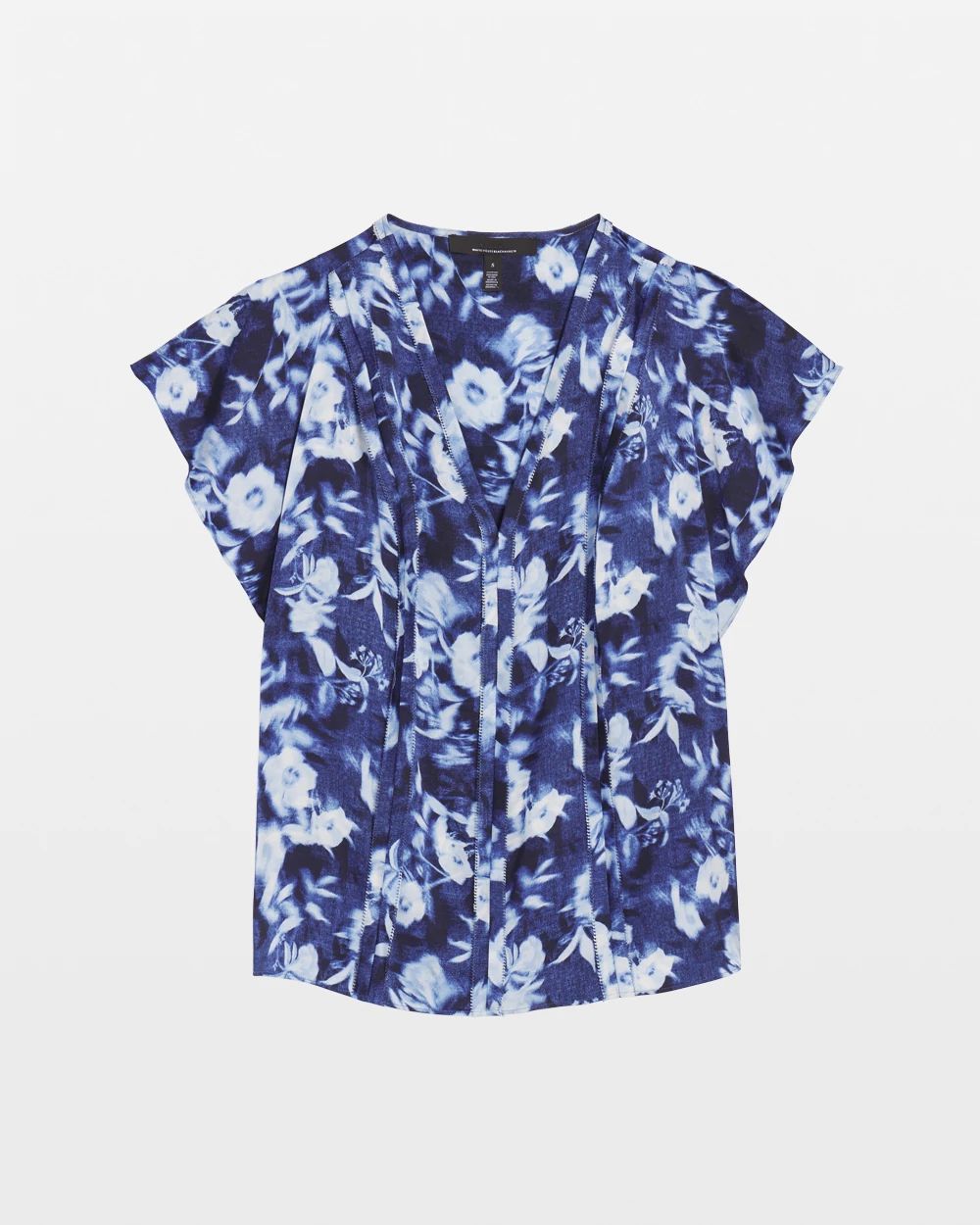 Flutter Sleeve Satin Shell Top click to view larger image.