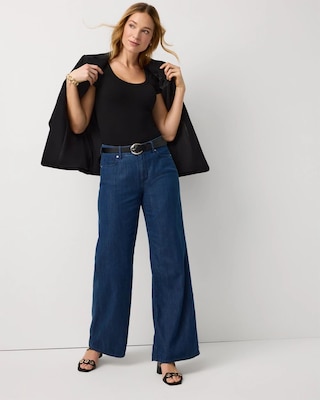 WHBM FORME™ Ribbed Scoop Neck Tee click to view larger image.