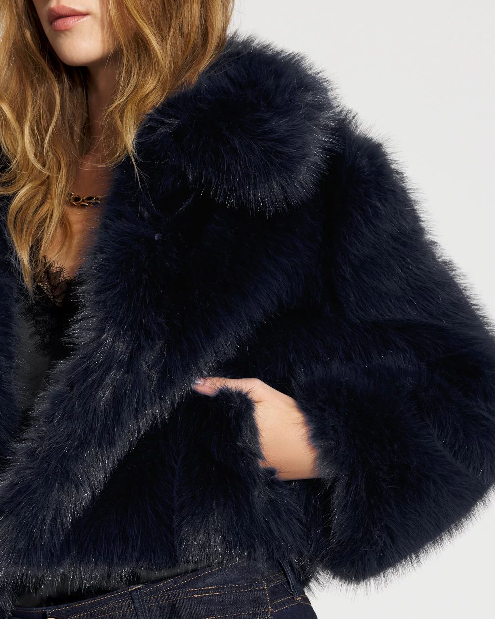 Faux Fur Coat click to view larger image.