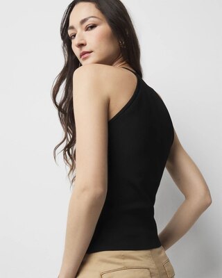 WHBM FORME™ Sculpt Stretch Sweater Halter Top click to view larger image.