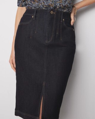 Denim Pencil Skirt click to view larger image.