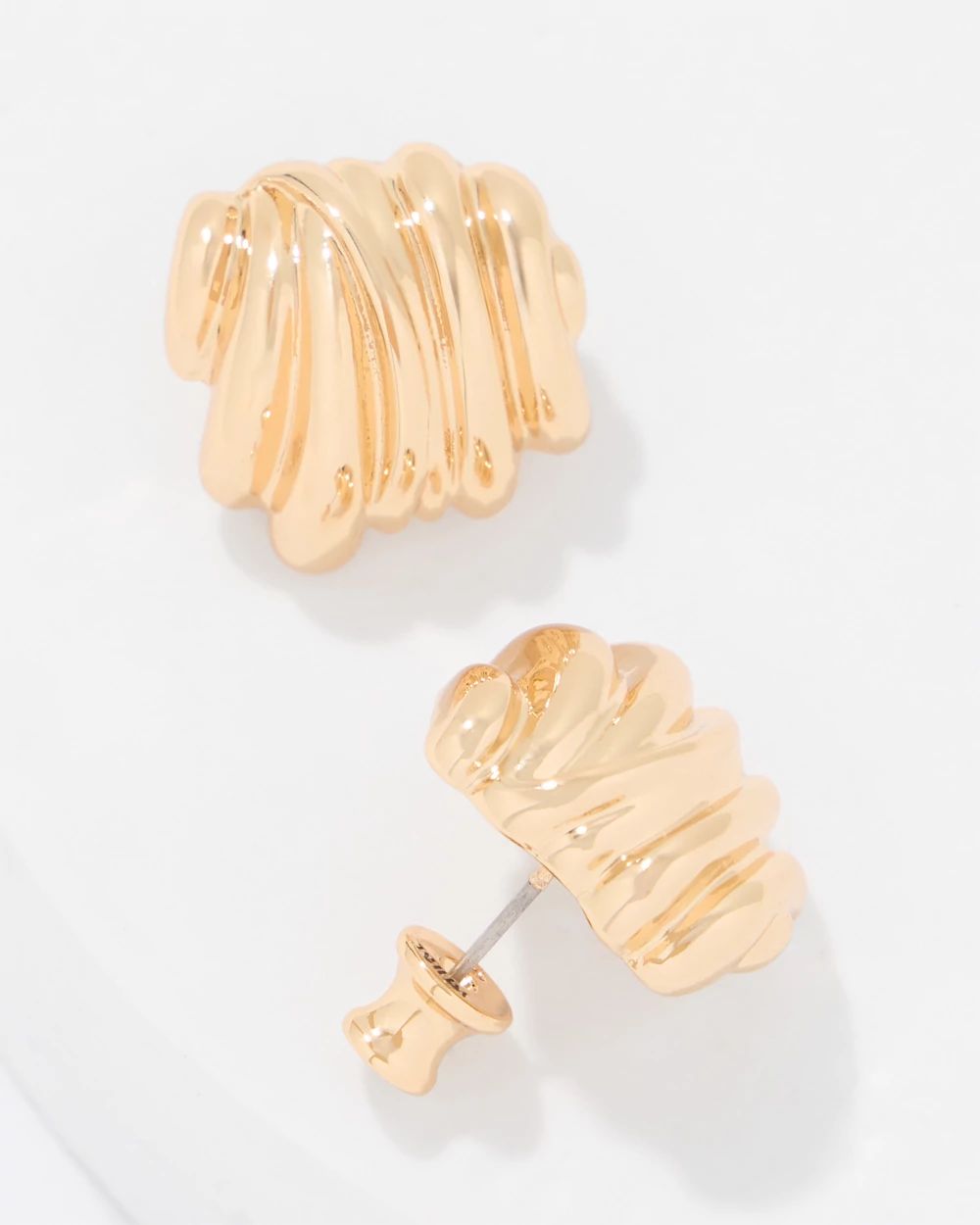 Sculptural Knot Stud Earrings click to view larger image.