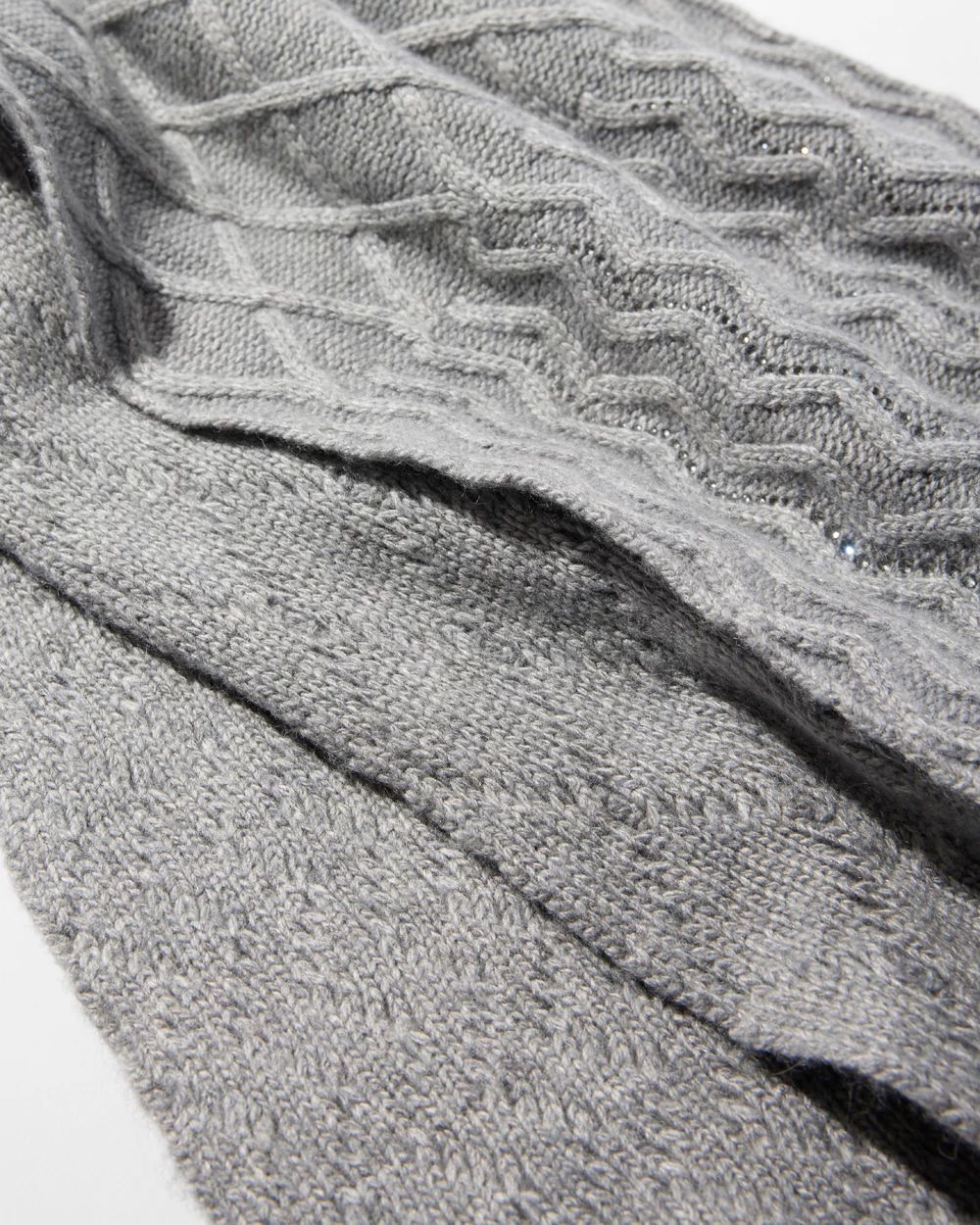 Rhinestone Patterned Scarf
