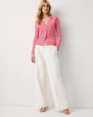 Crisscross Button Front Cardigan click to view larger image.