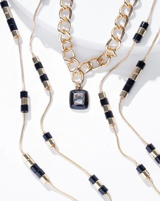 Convertible Enamel Pendant Necklace