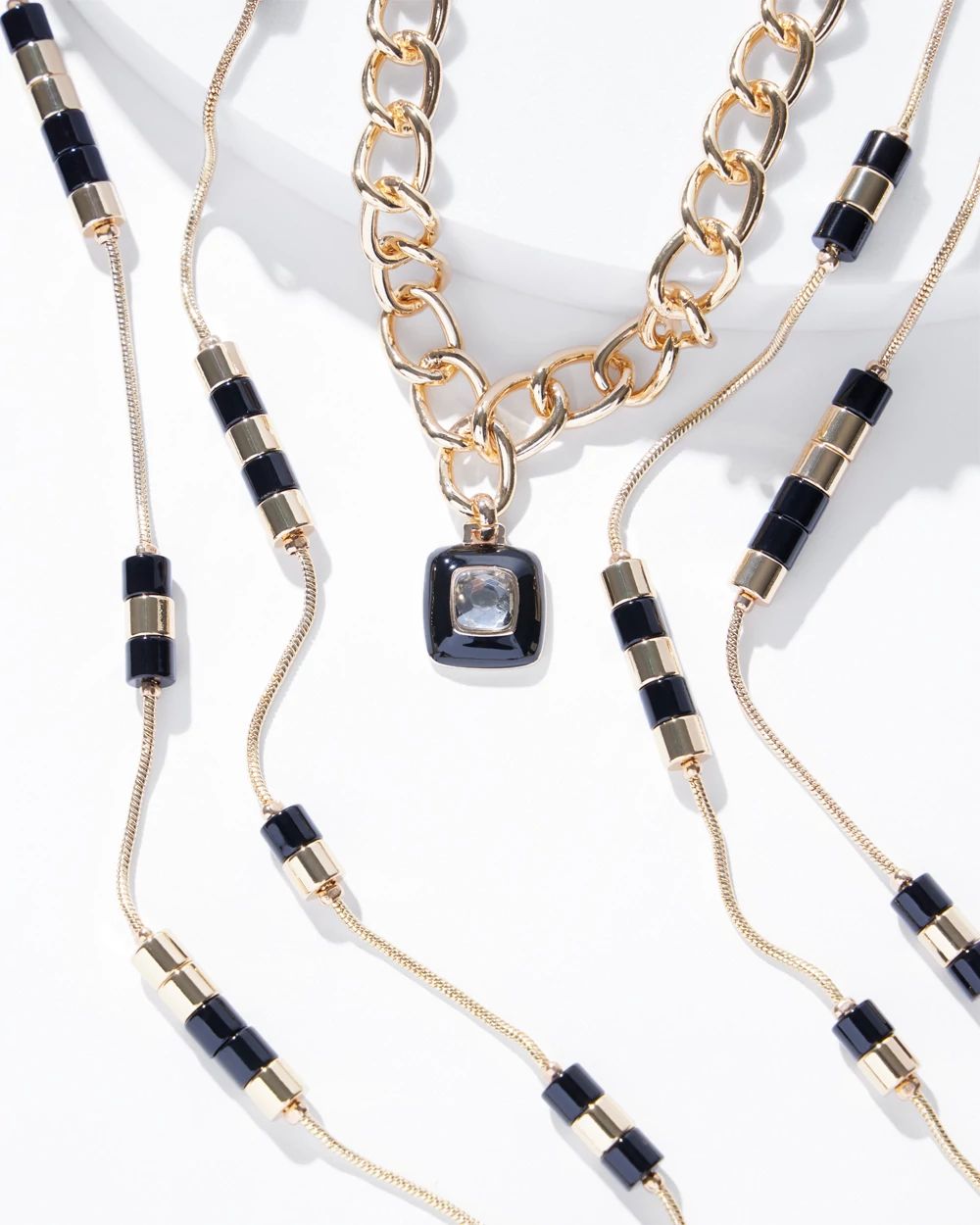 Convertible Enamel Pendant Necklace
