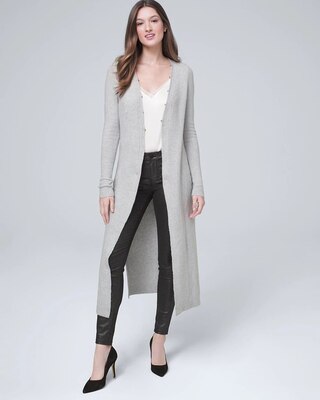 Soft Duster with Removable Faux-Fur Collar