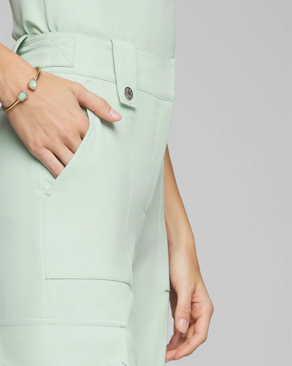 Petite Utility Wide Leg Pants